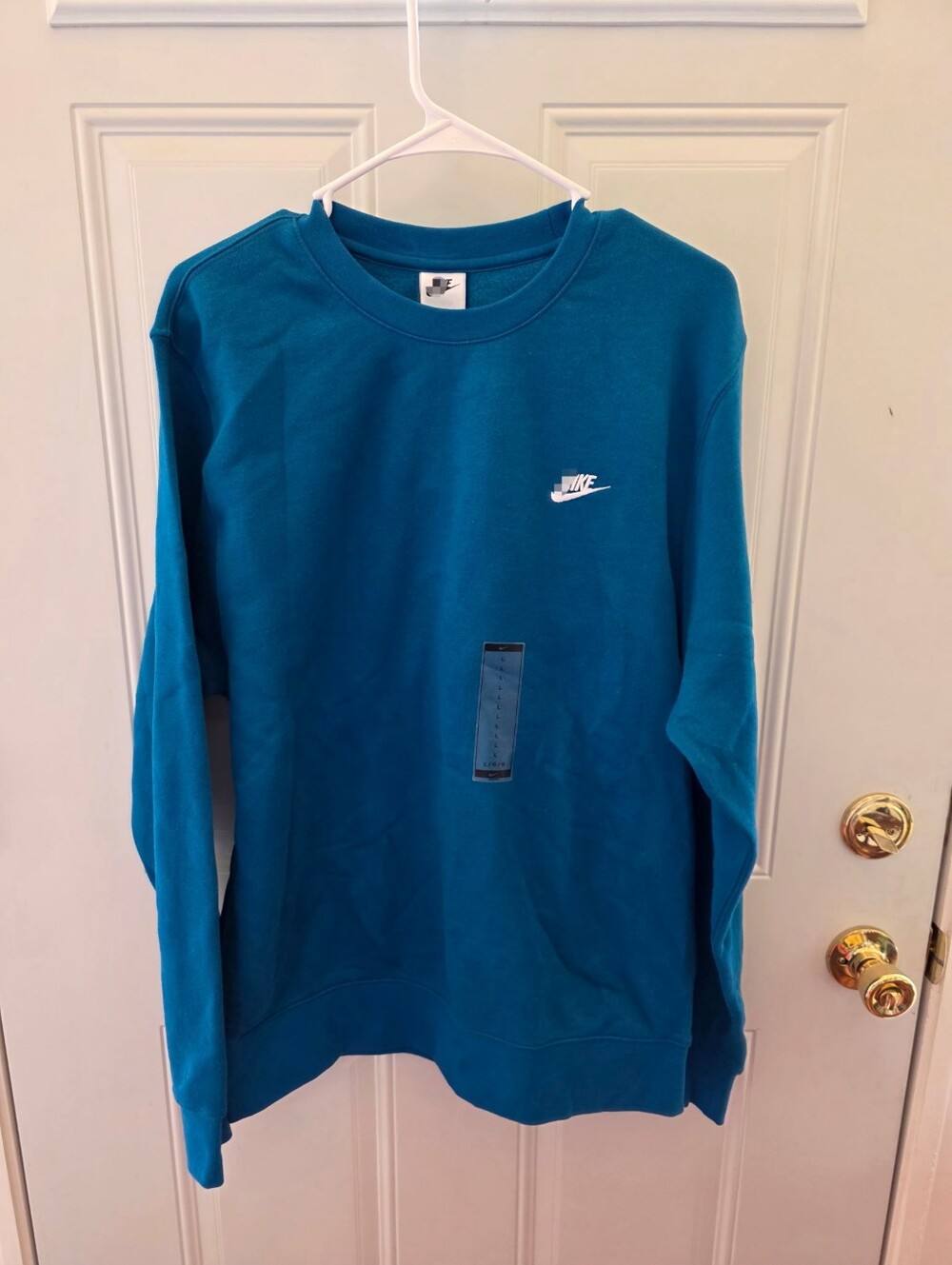 Men's Nike Teal Blue Crewneck Sweatshirt Size Large-New With Tags